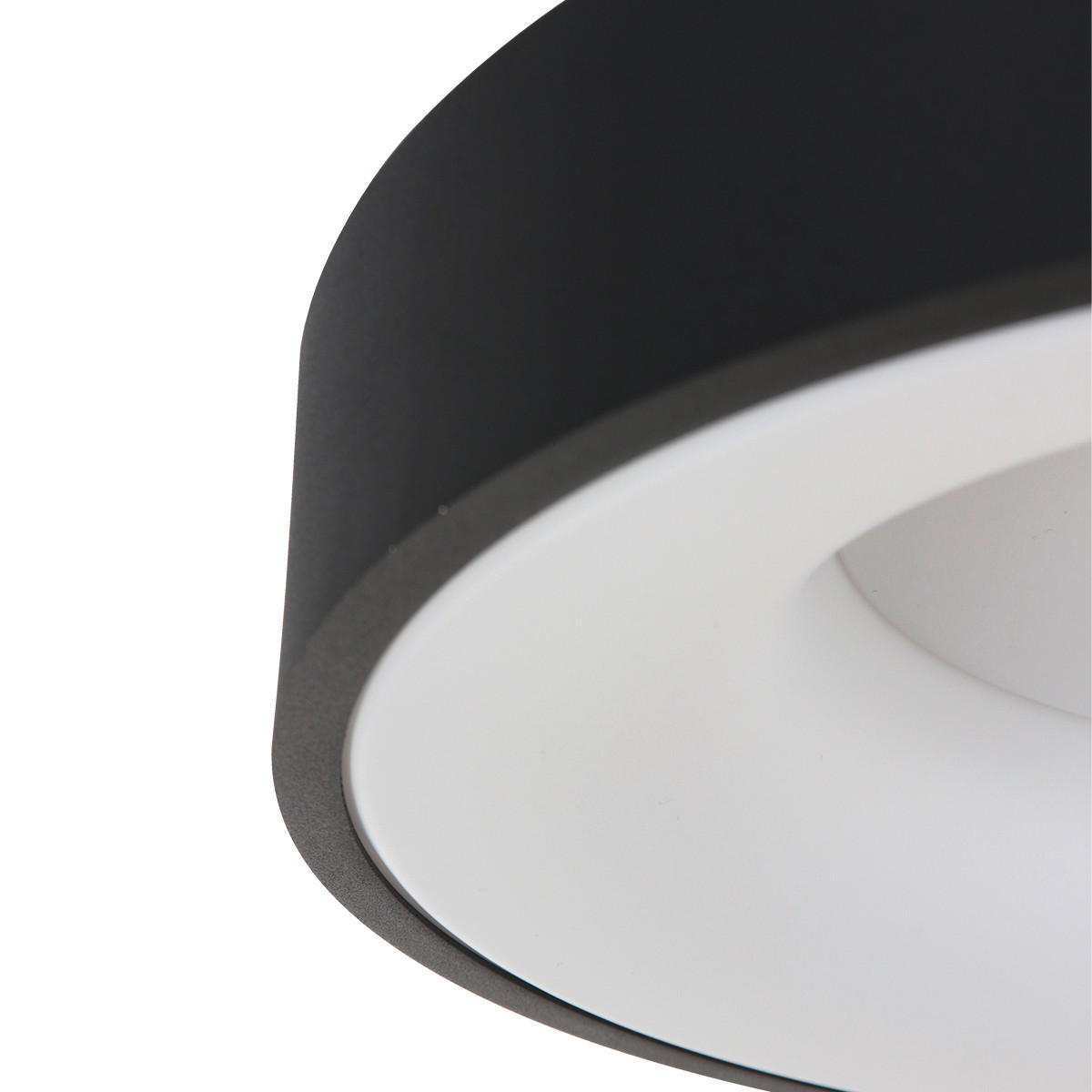 LED-DECKENLEUCHTE Ringlede 30/9 cm   - Schwarz, Basics, Kunststoff/Metall (30/9cm)