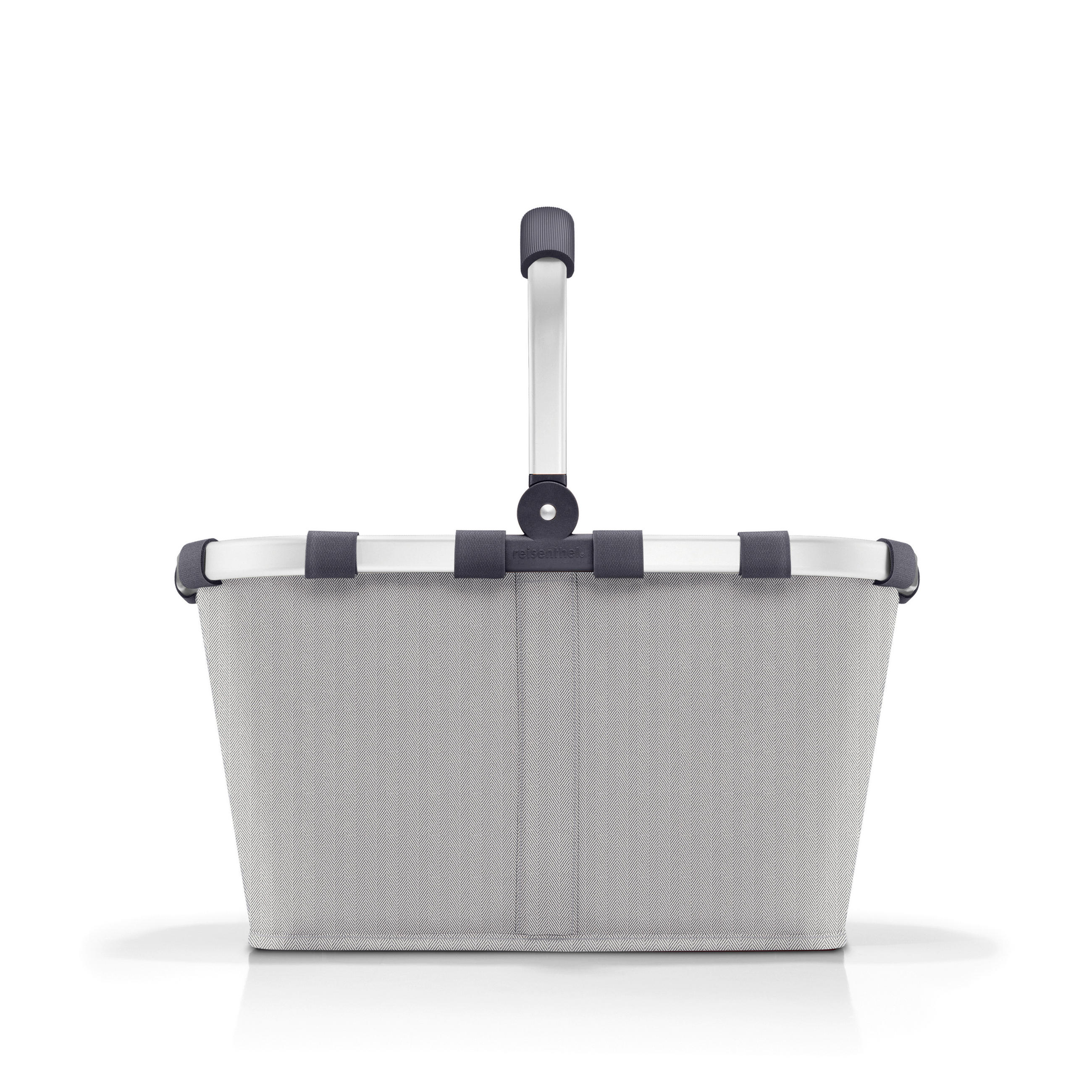 EINKAUFSKORB  - Hellgrau/Schwarz, Basics, Textil (49/29/28cm) - Reisenthel