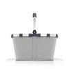 EINKAUFSKORB Carrybag herringbone sand 22 L  - Hellgrau/Schwarz, Basics, Textil (49/29/28cm) - Reisenthel