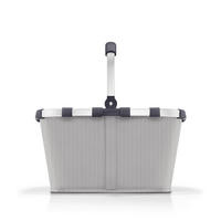 EINKAUFSKORB  - Hellgrau/Schwarz, Basics, Textil (49/29/28cm) - Reisenthel