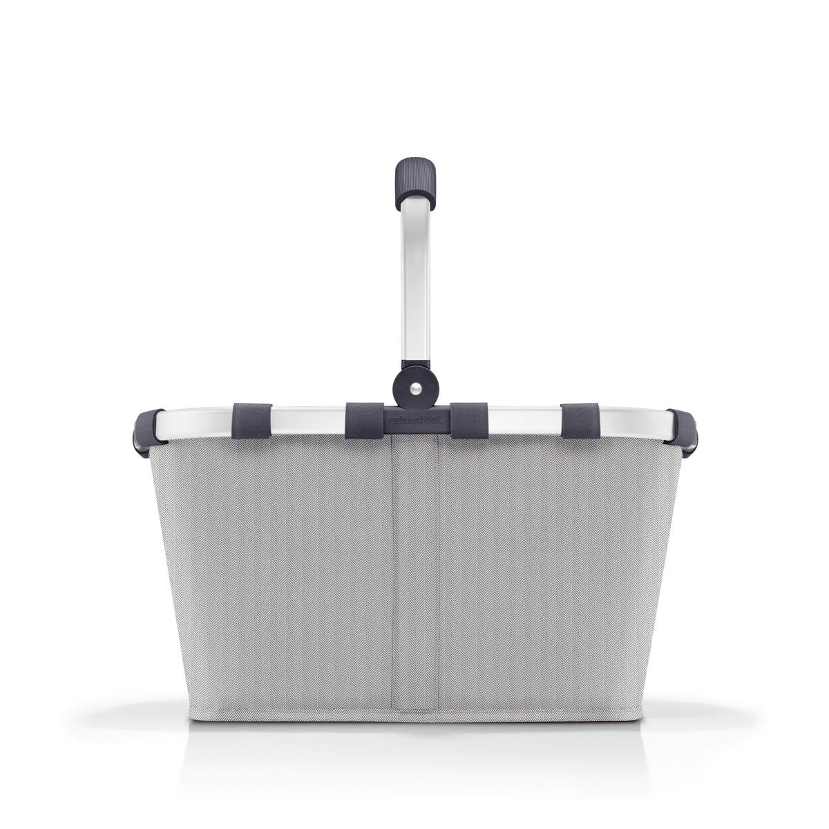 EINKAUFSKORB  - Hellgrau/Schwarz, Basics, Textil (49/29/28cm) - Reisenthel