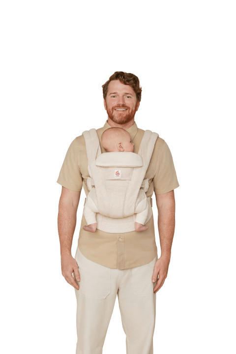 KENGUR NOSILJKA  Omni Deluxe Linen  - ecru, Osnovno, tekstil (26.5/27.5/14.8cm) - Ergo Baby
