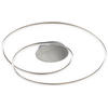LED-DECKENLEUCHTE  68/8 cm    - Nickelfarben, Design, Metall (68/8cm) - Fischer & Honsel