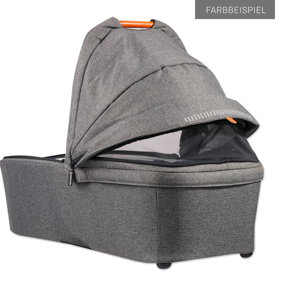 KINDERWAGENSET FX4 Classic  - Schwarz, Basics, Textil/Metall (57/129/100cm) - Gesslein