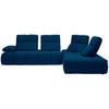 ECKSOFA in Struktur Blau  - Blau/Schwarz, Design, Kunststoff/Textil (313/233cm) - Emilio Belluti