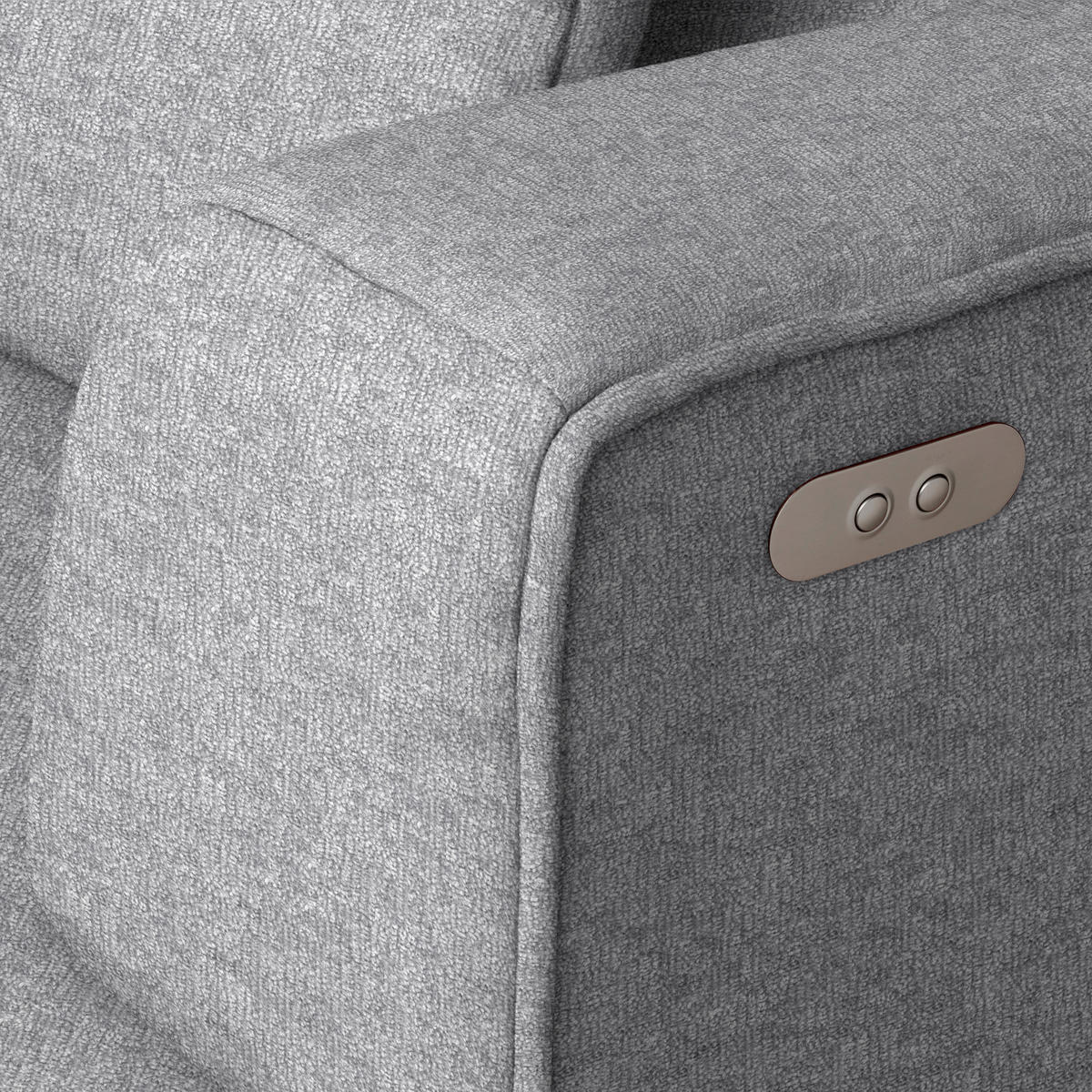 ECKSOFA Webstoff Hellgrau  - Hellgrau/Schwarz, Design, Kunststoff/Textil (288/188cm) - Welnova