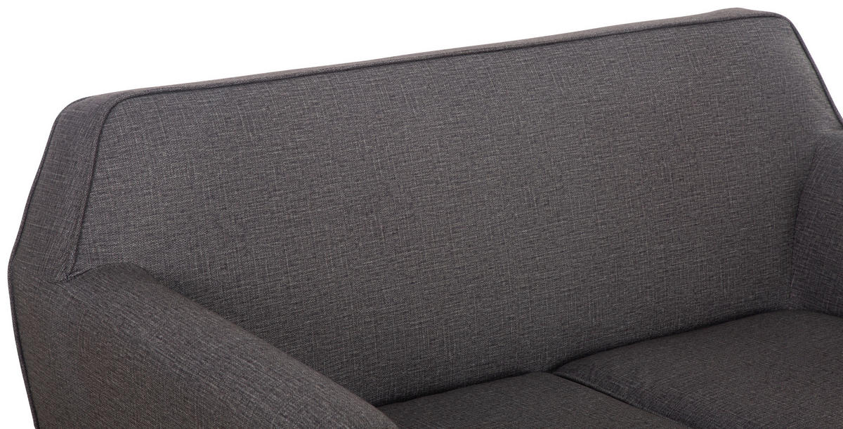 SEDACIA ZOSTAVA, textil, tmavosivá - prírodná farba/tmavosivá, Modern, drevo/textil (178.5/83/79cm) - P & B