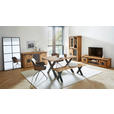 ESSTISCH in Holz 180/90/76 cm  - Schwarz/Braun, LIFESTYLE, Holz/Metall (180/90/76cm) - Landscape