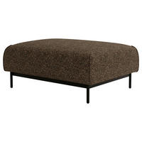 HOCKER Chenille Braun  - Schwarz/Braun, Design, Textil/Metall (100/42/97cm) - Livetastic