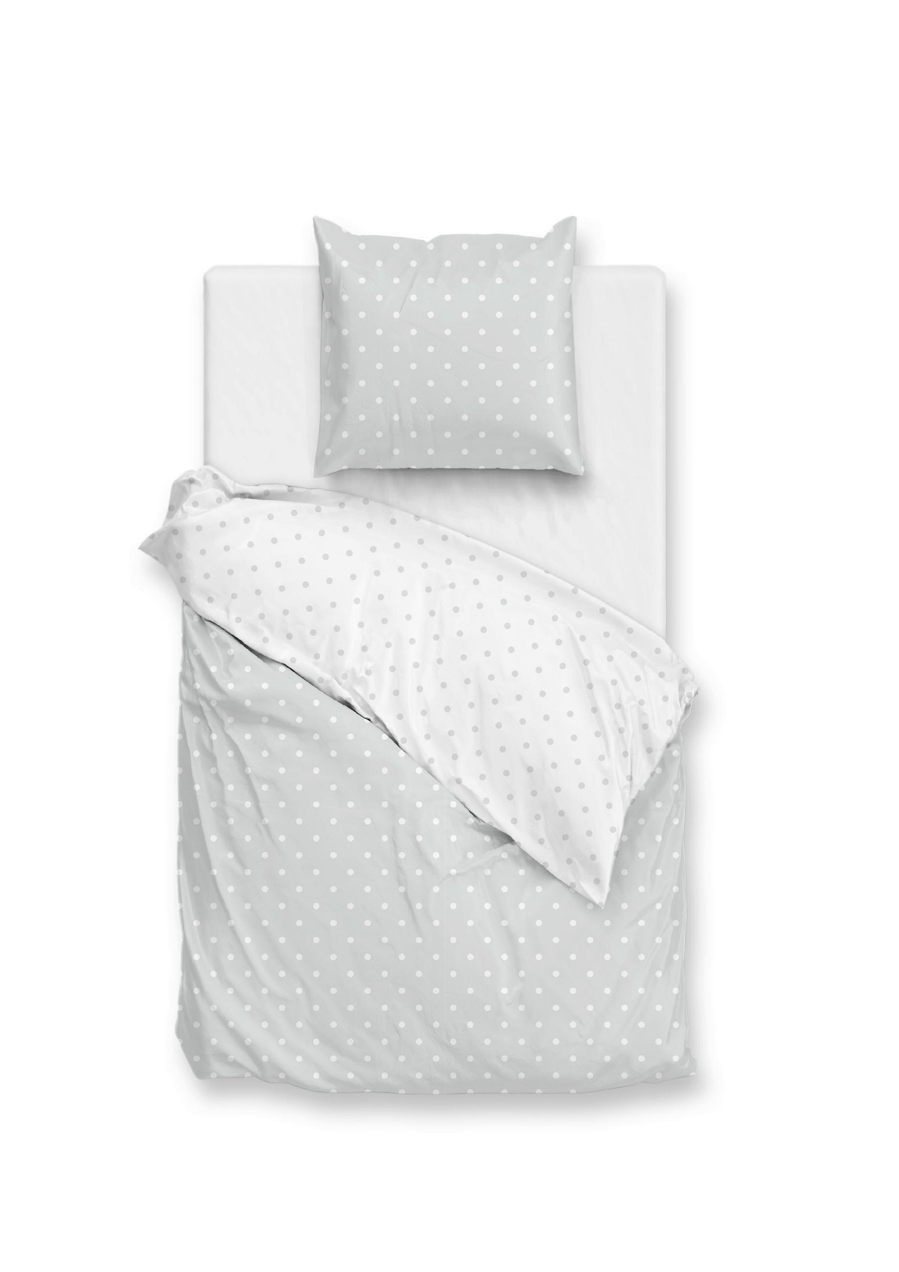 BETTWÄSCHE Punta-di-Cotone Renforcé 155/220 cm  - Grau, Basics, Textil (155/220cm)