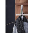 GARDEROBE 4-teilig  in 373/201/35 cm  - Anthrazit/Nussbaumfarben, Design, Glas/Holz (373/201/35cm) - Moderano