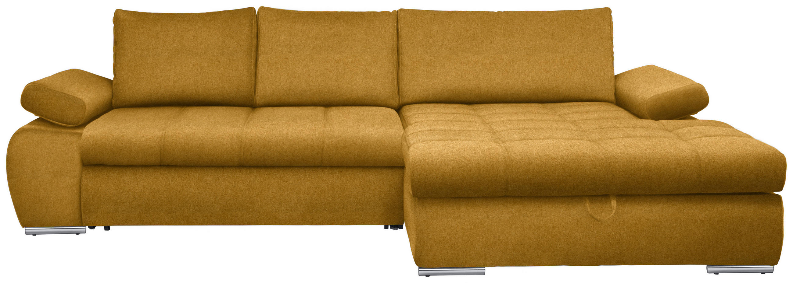 Carryhome ROHOVÁ SEDAČKA, textil, žlutá