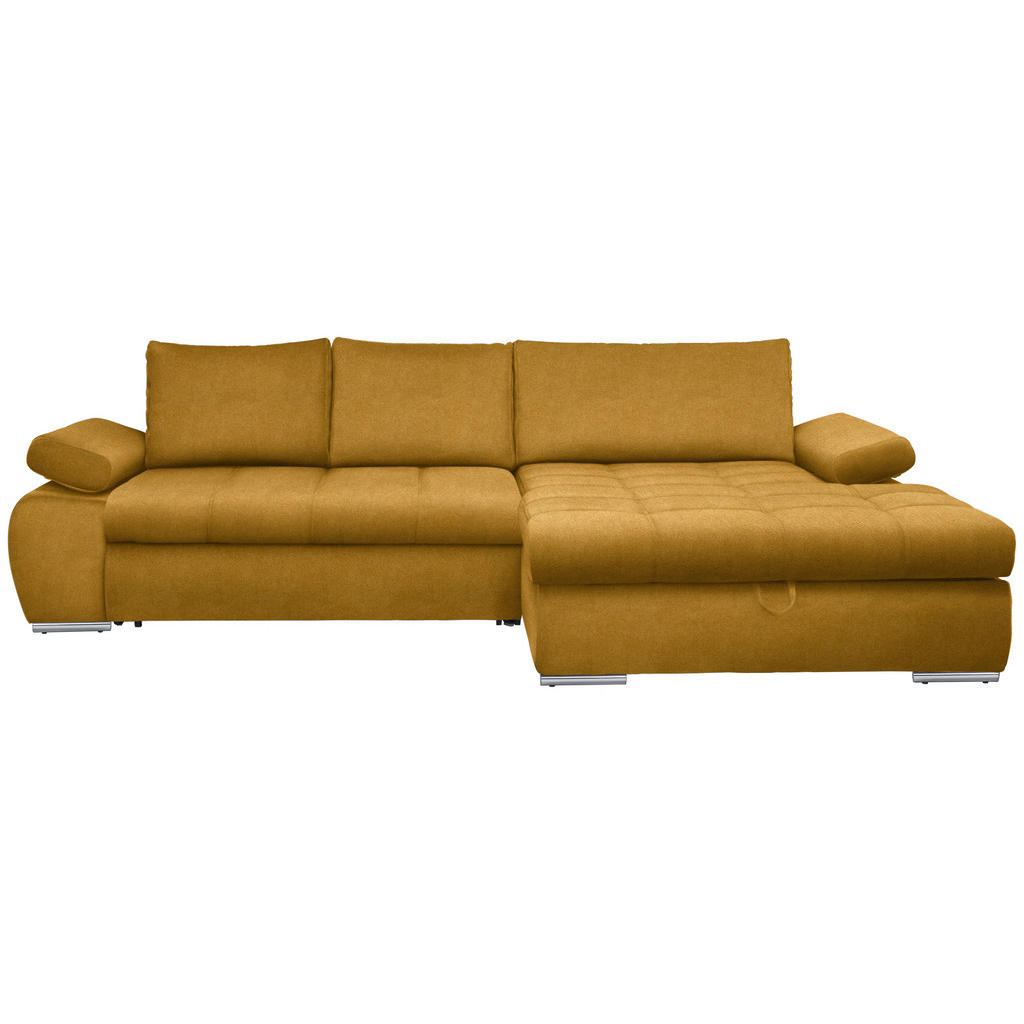 Carryhome ROHOVÁ SEDAČKA, textil, žltá
