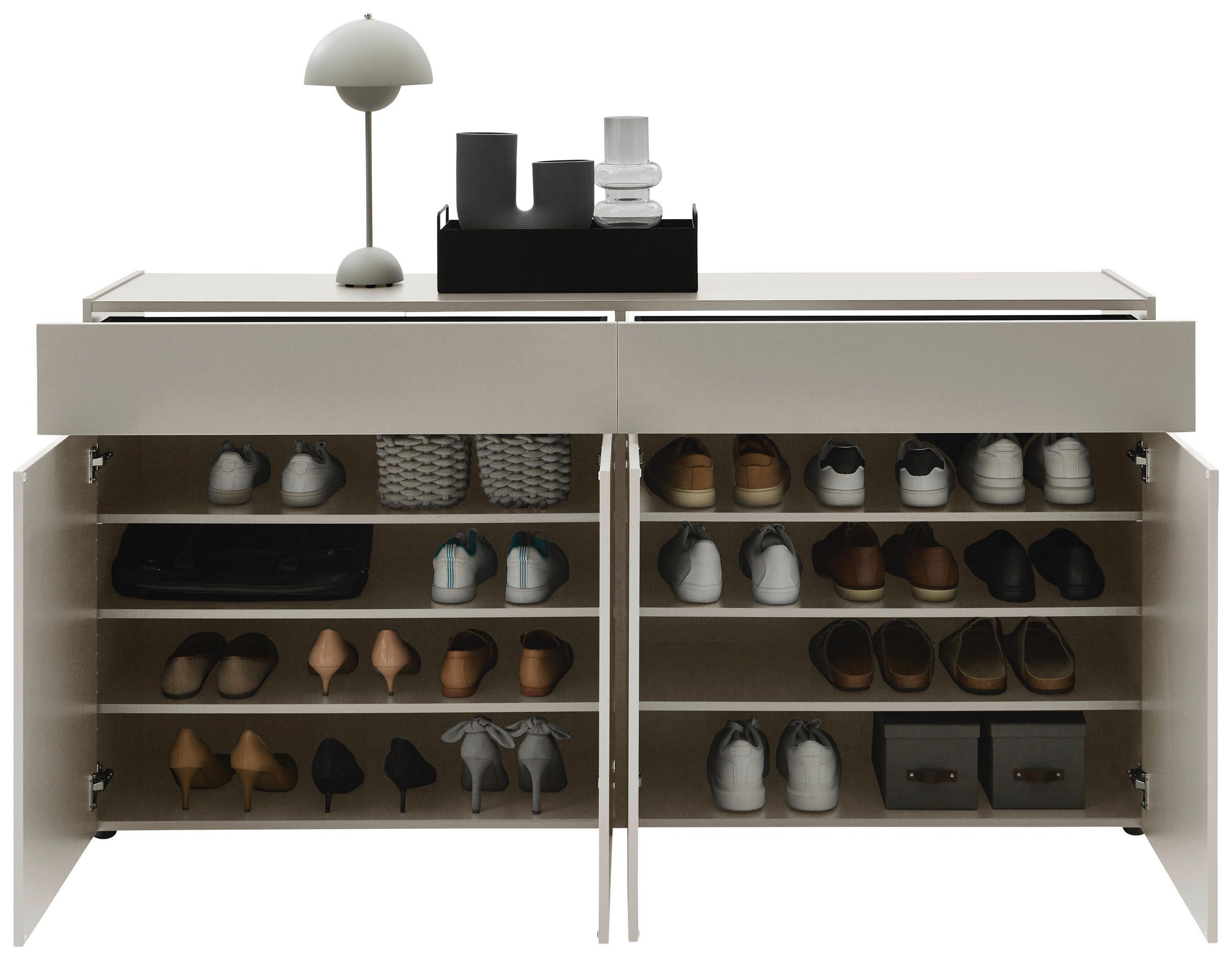 GARDEROBE 3-teilig  in 225/199/40 cm  - Kaschmir, Design, Holzwerkstoff (225/199/40cm) - Voleo