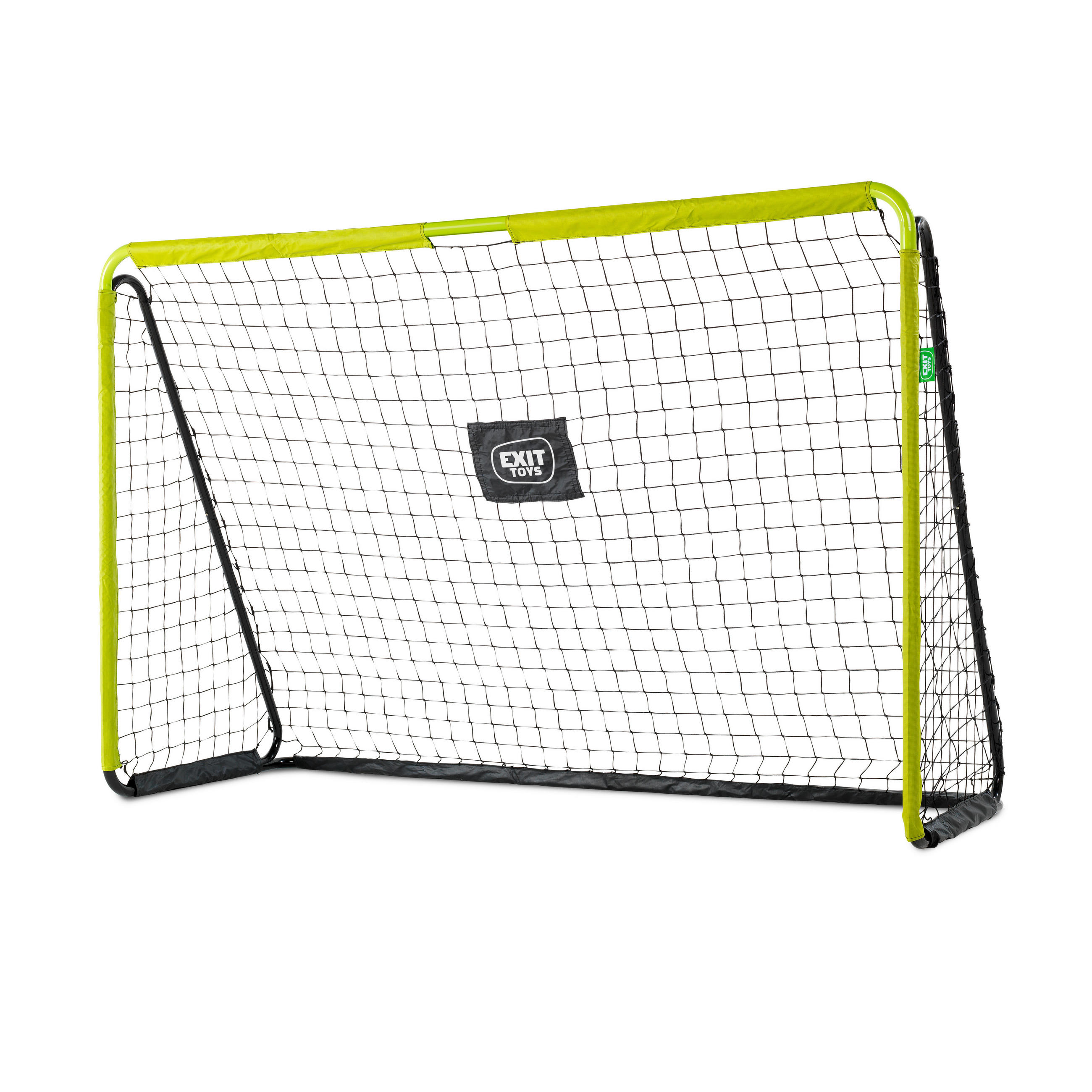 FUSSBALLTOR  - Limette/Schwarz, Konventionell, Kunststoff/Metall (246/160/90cm) - EXIT Toys
