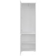 GARDEROBENSCHRANK 60/195/33,8 cm  - Silberfarben/Weiß, KONVENTIONELL, Holzwerkstoff (60/195/33,8cm) - Xora