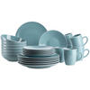 KOMBISERVICE Elissa 24-teilig  - Türkis, Basics, Keramik (46,5/33/32cm) - Mäser