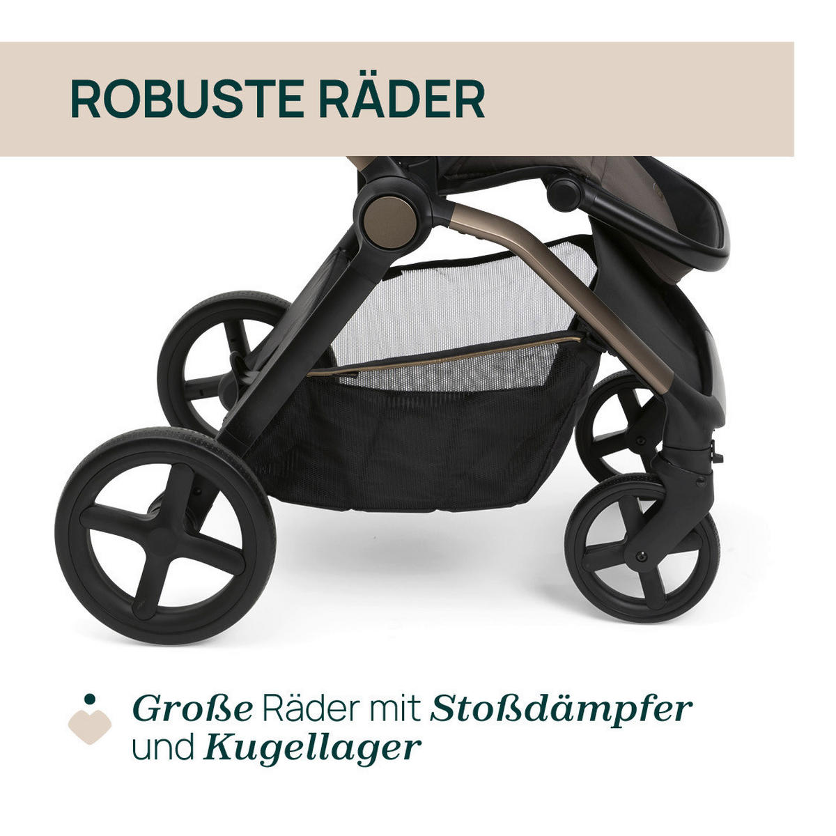 BUGGY MYSA  - Bronzefarben, Basics, Textil/Metall (56/89/92-108cm) - Chicco