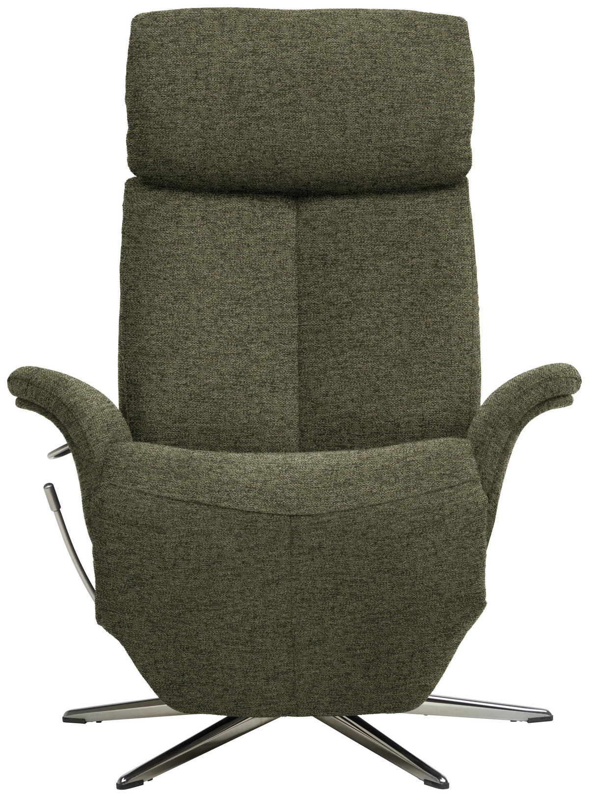 RELAXSESSEL in Textil Grün  - Chromfarben/Grün, Design, Textil/Metall (78/102-111/84cm) - Welnova