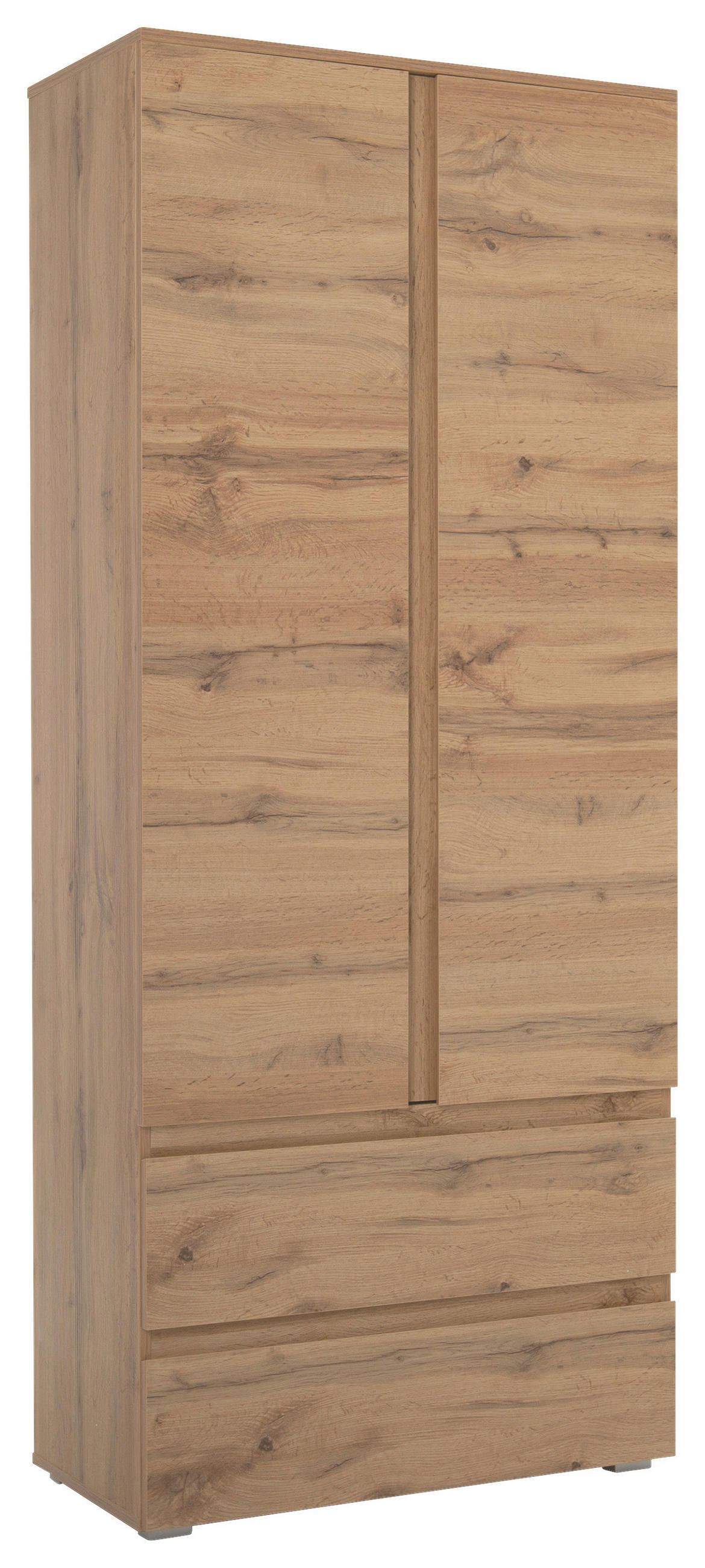 DREHTÜRENSCHRANK 80/191/40 cm 2-türig Eichefarben  - Eichefarben, KONVENTIONELL, Holzwerkstoff (80/191/40cm) - MID.YOU