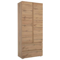 OMARA S KLASIČNIMI VRATI, barve hrasta  - barve hrasta, Konvencionalno, leseni material (80/191/40cm) - Livetastic