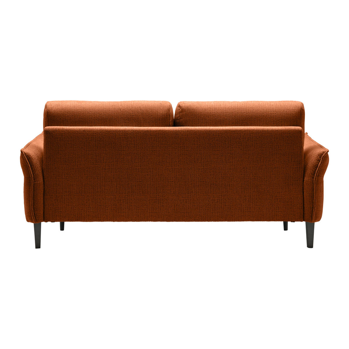 3-SITS SOFFA i vävt tyg terrakotta  - svart/terrakotta, Modern, trä/textil (183/85/92cm) - MID.YOU
