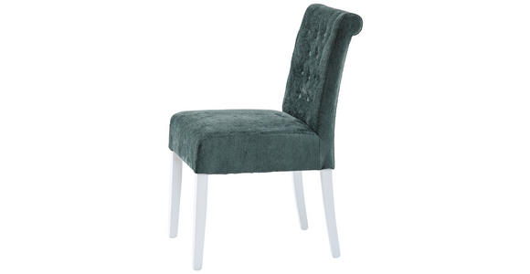 STUHL  Stoffauswahl, Gestellauswahl Chenille  - Jadegrün/Weiß, KONVENTIONELL, Holz/Textil (46,5/91/65cm) - Cantus