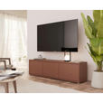 LOWBOARD  in 154,2/42,5/34,9 cm  - Terracotta/Grau, MODERN, Holzwerkstoff/Kunststoff (154,2/42,5/34,9cm) - Carryhome
