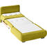 SCHLAFSESSEL Webstoff Gelb - Chromfarben/Gelb, Design, Textil/Metall (94/86/83cm) - NOVEL