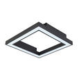 LED-DECKENLEUCHTE 50/50/8 cm    - Schwarz, Trend, Kunststoff/Metall (50/50/8cm) - Novel