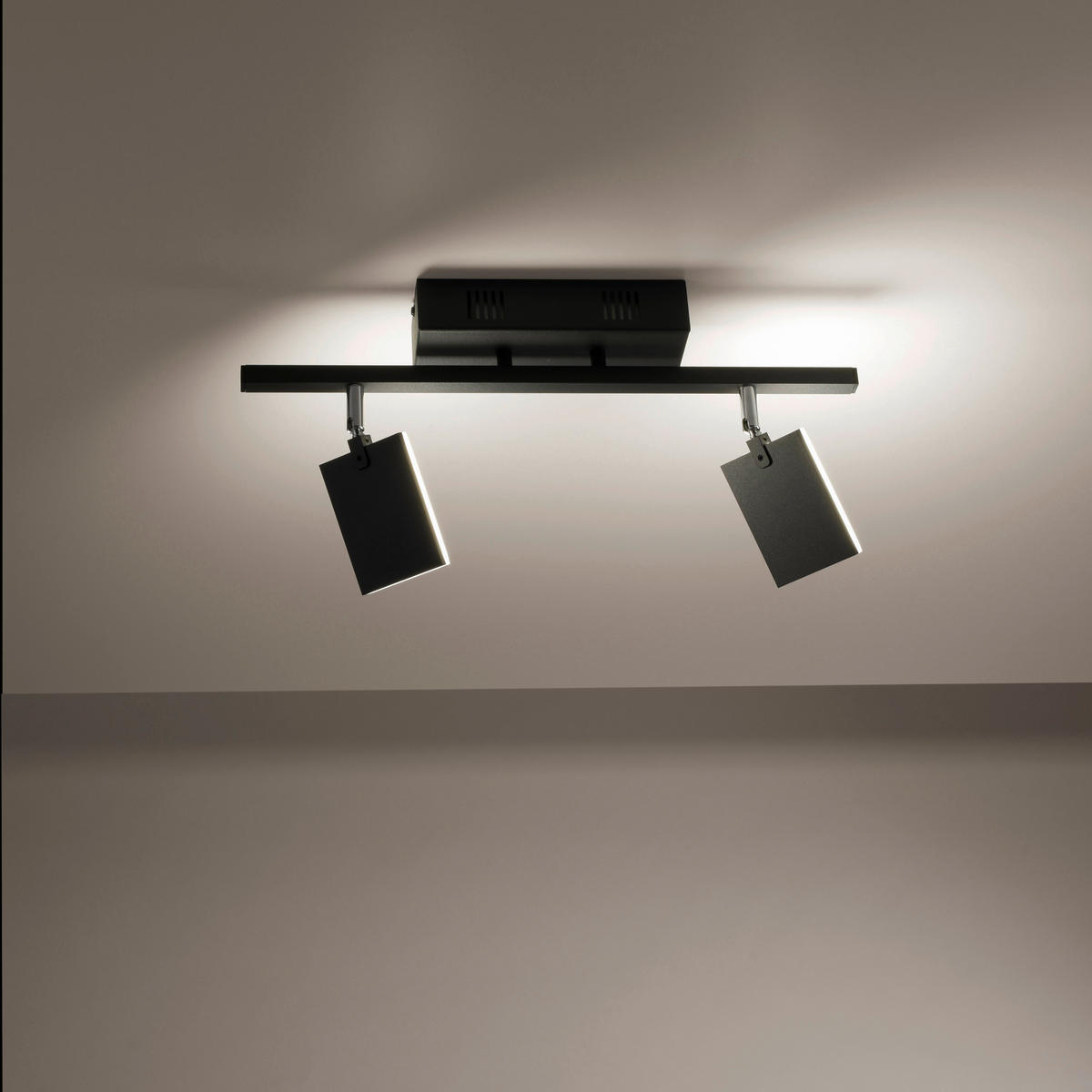 LED-STRAHLER PURE-MIRA 52,5/24/22,5 cm   - Schwarz, Design, Kunststoff/Metall (52,5/24/22,5cm) - Neuhaus PURE
