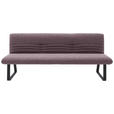 SITZBANK 221/90/70 cm  in Weinrot, Rotbraun  - Rotbraun/Weinrot, Design, Textil/Metall (221/90/70cm) - Dieter Knoll