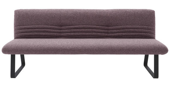 SITZBANK 221/90/70 cm in Weinrot, Rotbraun - Rotbraun/Weinrot, Design, Textil/Metall (221/90/70cm) - Dieter Knoll