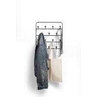 WANDGARDEROBE - Walnussfarben/Schwarz, KONVENTIONELL, Holz/Metall ( 36/60/9cm) - Umbra