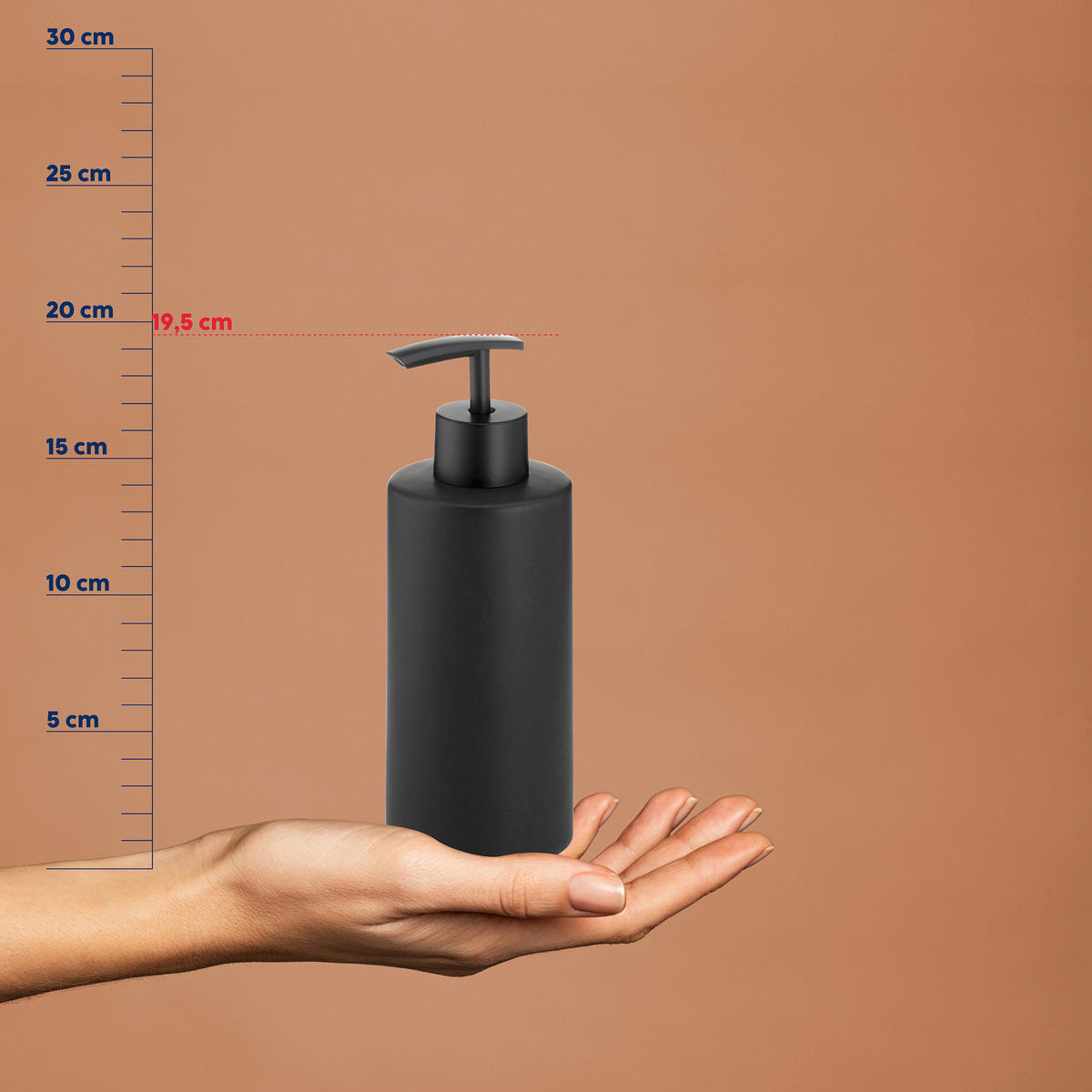 SEIFENSPENDER Keramik  - Schwarz, Basics, Keramik (7/19,5cm) - Kela