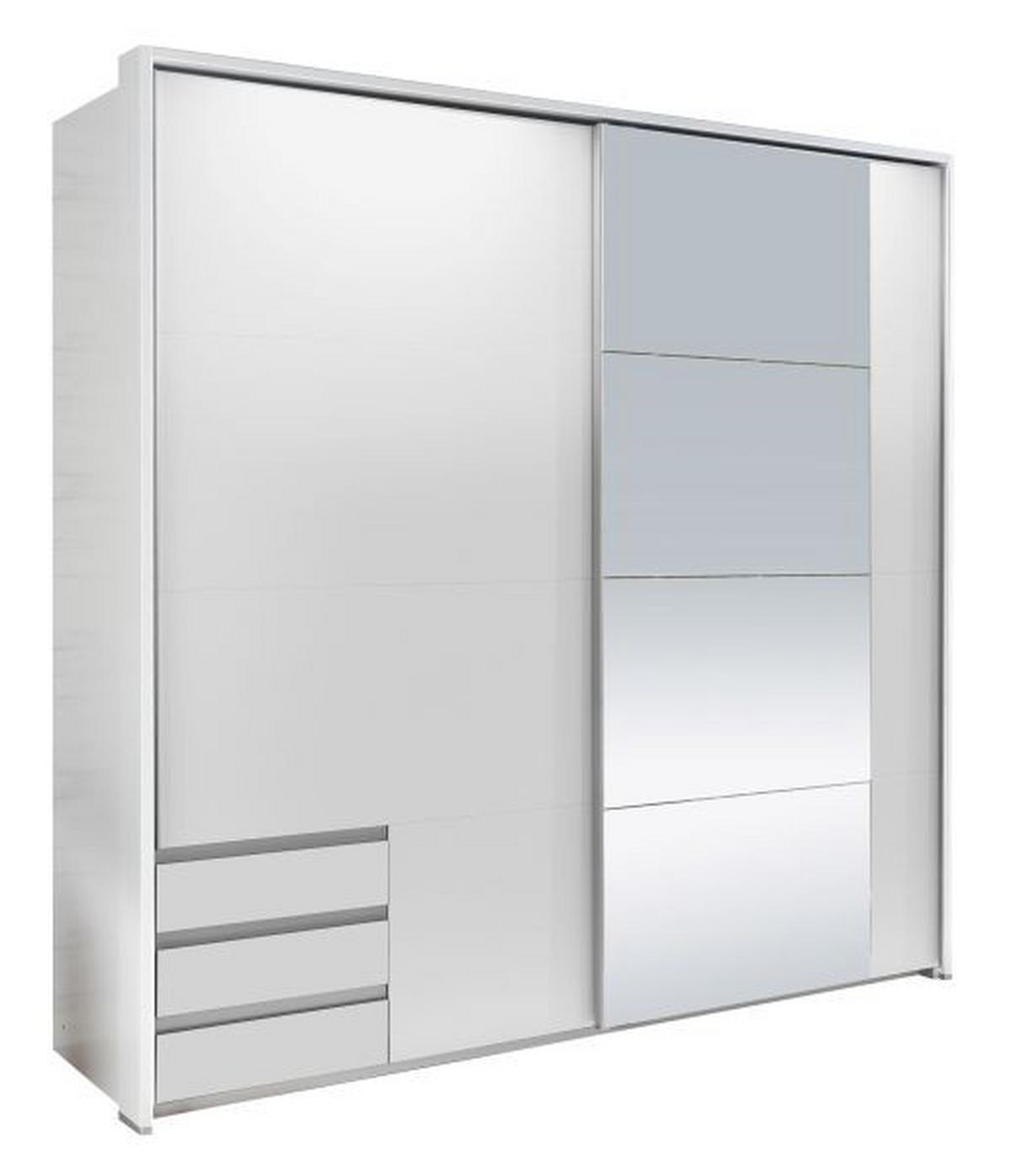 ORMAR - VISEĆA KLIZNA VRATA bela   - bela, Dizajnerski, pločasti materijal (180/198/64cm) - Ti'me
