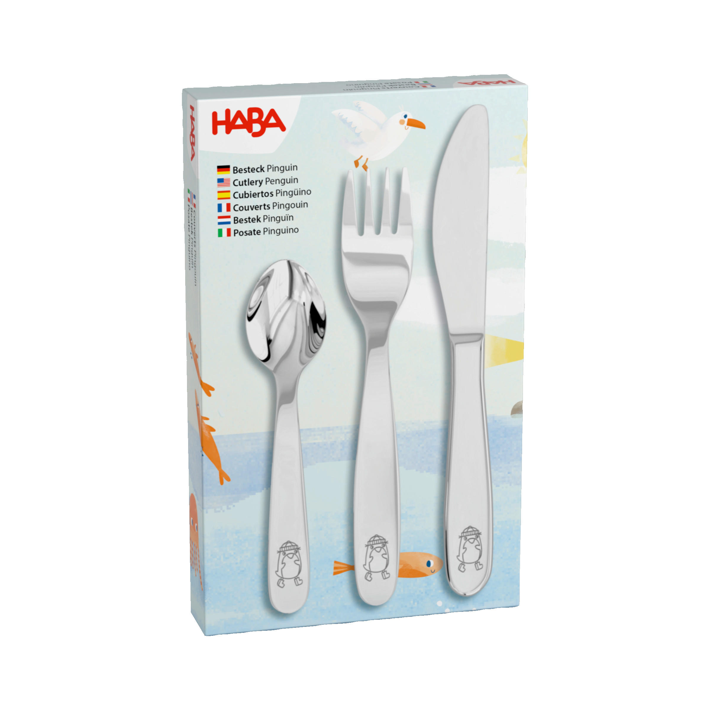 KINDERBESTECK - Grau Hochglanz, Basics, Metall (18/2,3/11cm) - Haba