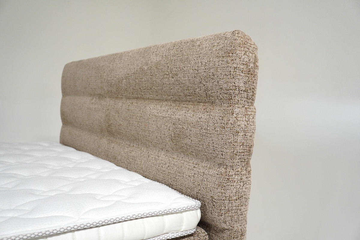 Pat, bej - bej/negru, Basics, metal (160/200cm) - Voleo