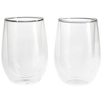 KAFFEEGLAS 340 ml 2-teilig  - Klar, KONVENTIONELL, Glas (340ml) - Novel