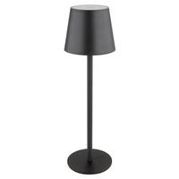 Tischleuchte 10,6/36 cm  - Opal/Schwarz, Kunststoff/Metall (10,6/36cm) - Globo