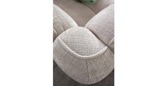 ECKSOFA in Chenille Creme  172/272 cm  - Creme/Schwarz, KONVENTIONELL, Kunststoff/Textil (172/272cm) - Carryhome