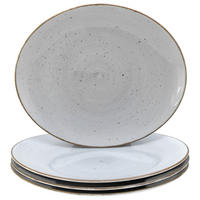 STEAKTELLER Hellgrau Vintage Nature Stein  - Hellgrau, Basics, Keramik - Creatable