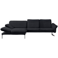 ECKSOFA in Webstoff Dunkelblau  - Anthrazit/Dunkelblau, Design, Textil/Metall (203/299cm) - Himolla