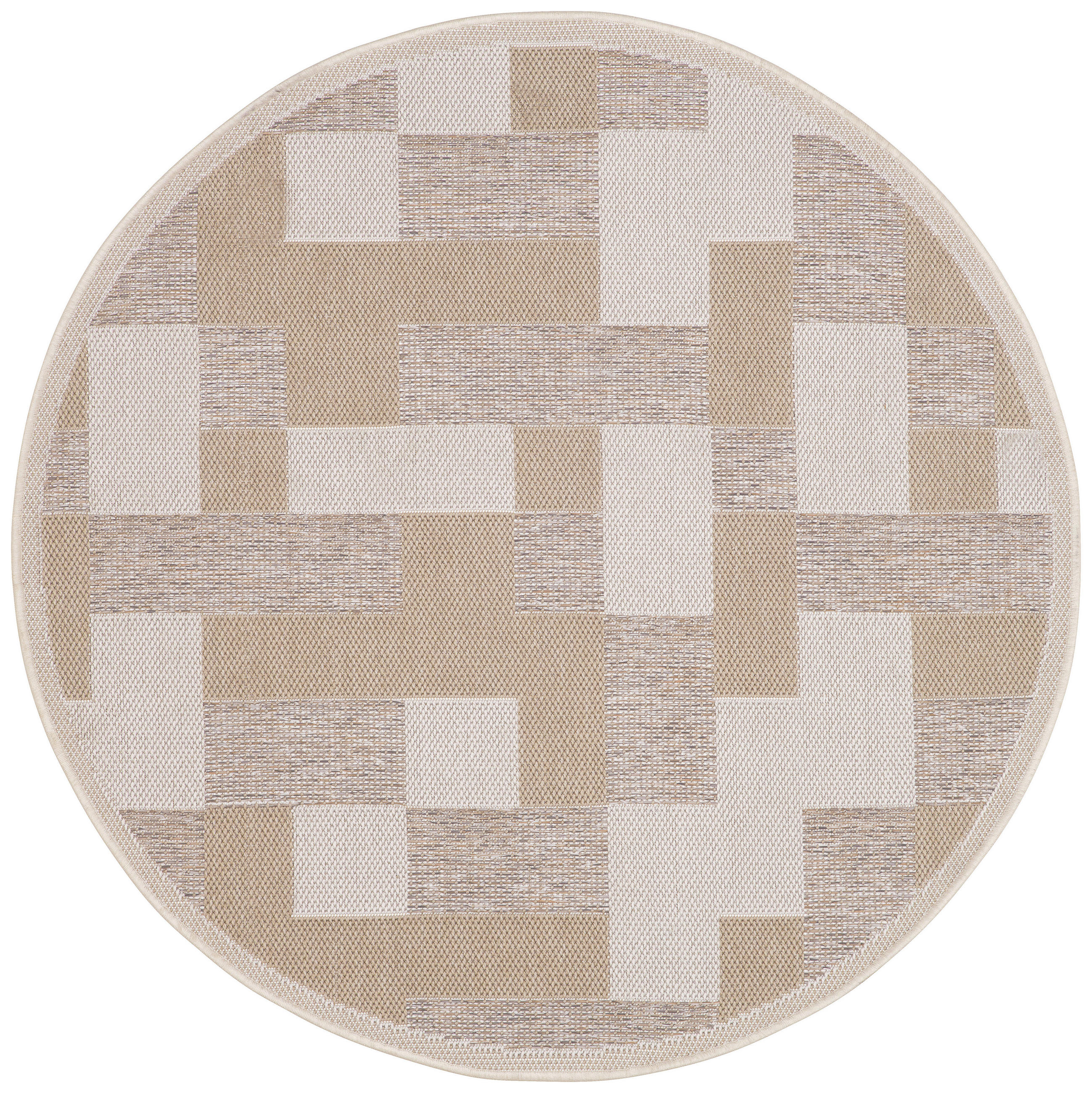 OUTDOORTEPPICH 120 cm Beige  - Beige, KONVENTIONELL, Textil (120cm) - Ambia Garden