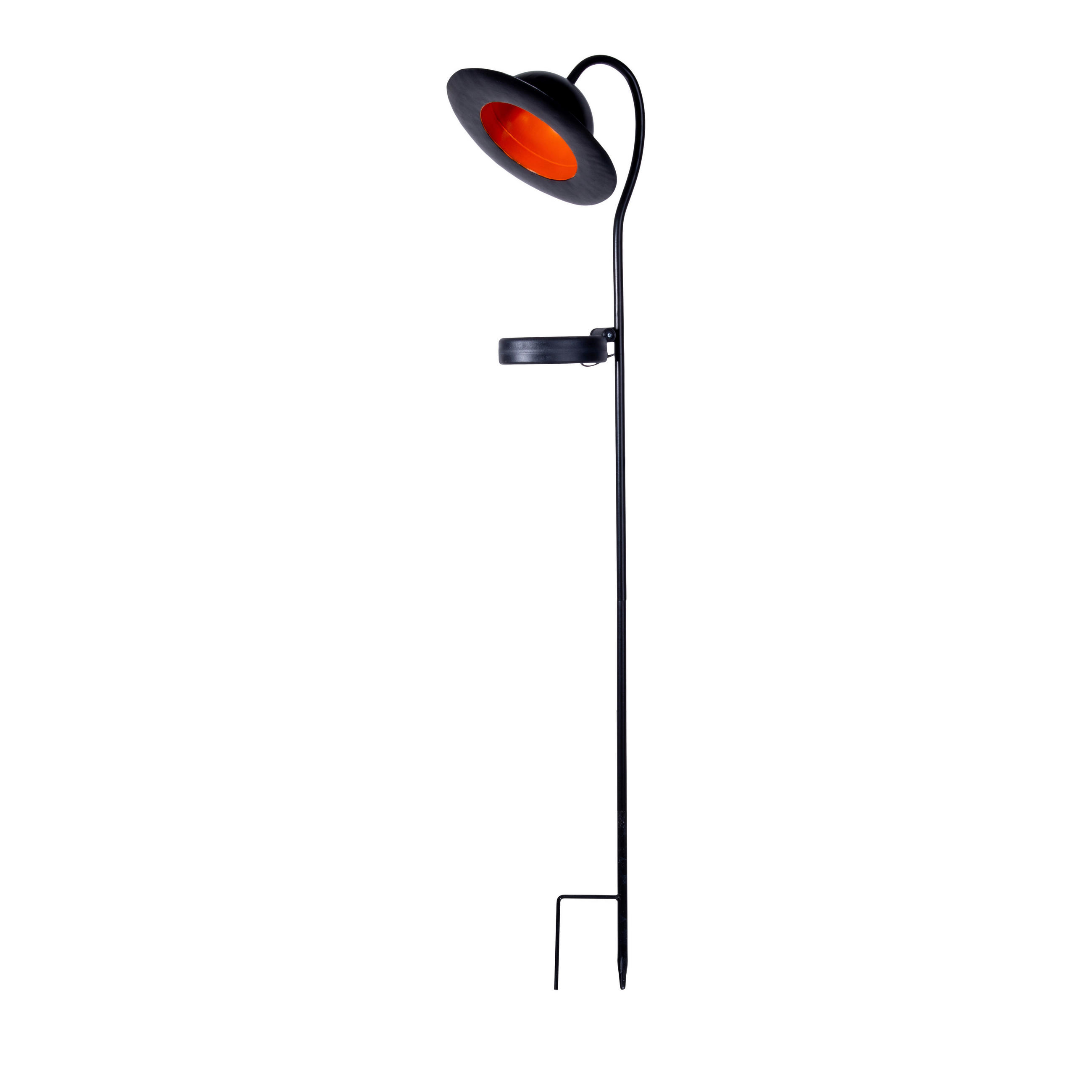 SOLARLEUCHTE Bowler 17 cm/15 cm /86 cm  cm   - Schwarz, Basics, Metall (17 cm/15 cm /86 cm cm) - Näve