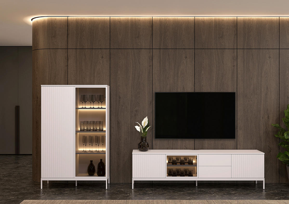 HIGHBOARD  103/167/38 cm  - Kaschmir, Konventionell, Glas/Holzwerkstoff (103/167/38cm) - Voleo
