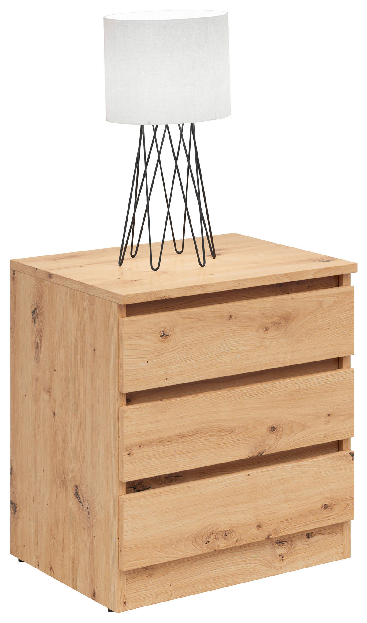 NACHTSCHRANK 45/52/42 cm  - Eiche Artisan, KONVENTIONELL, Holzwerkstoff (45/52/42cm)