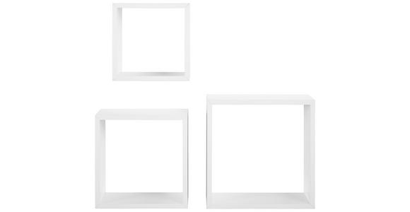 WANDREGALSET 20-28/20-28/12 cm  - Weiß, Basics, Holzwerkstoff (20-28/20-28/12cm) - Xora
