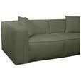 SCHLAFSOFA in Chenille Dunkelgrün  - Dunkelgrün/Schwarz, Design, Kunststoff/Textil (227/74/105cm) - Novel