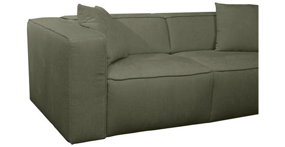 SCHLAFSOFA in Chenille Dunkelgrün  - Dunkelgrün/Schwarz, Design, Kunststoff/Textil (227/74/105cm) - Novel